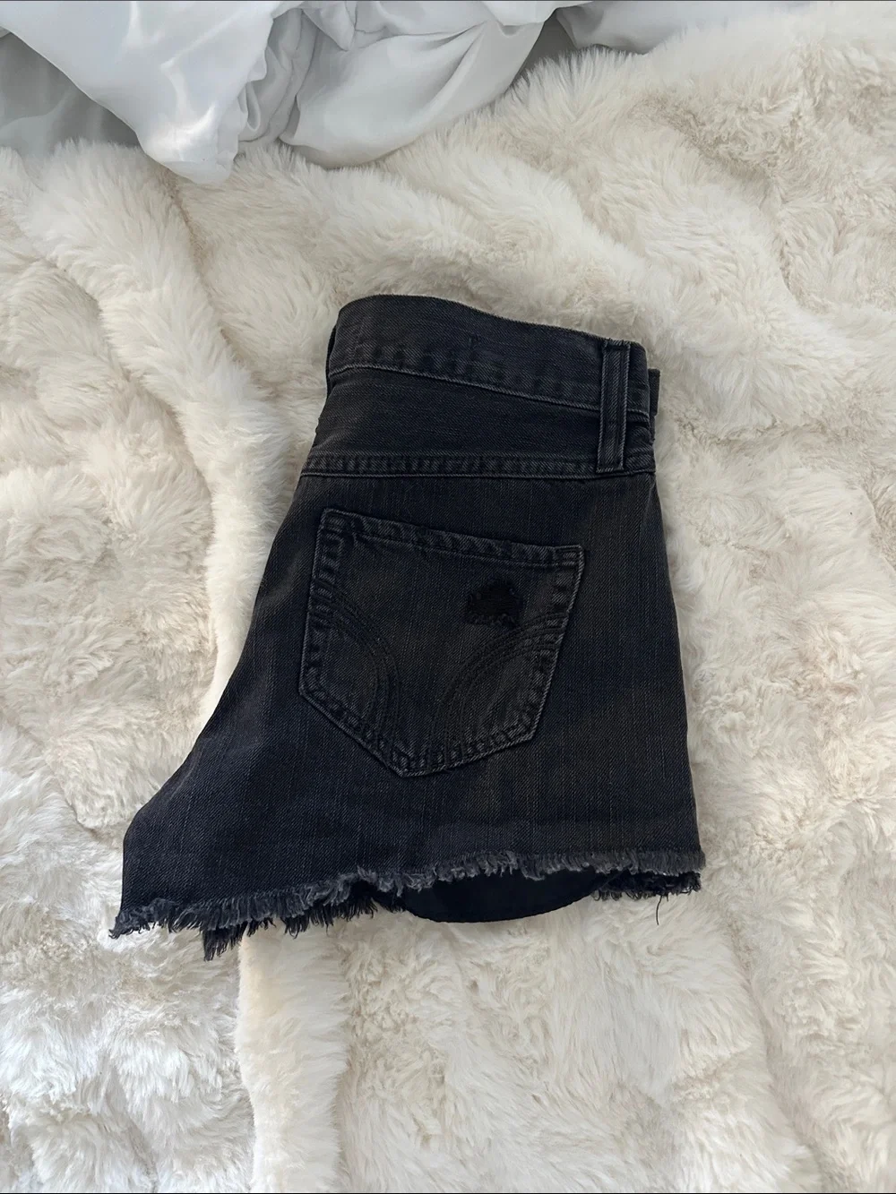 Black Denim Jean Shorts